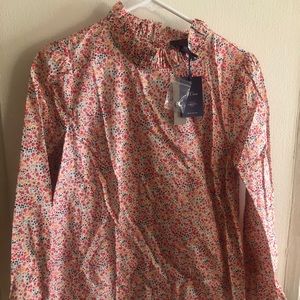 NWT - Liberty for J. Crew ruffled flowered blous…